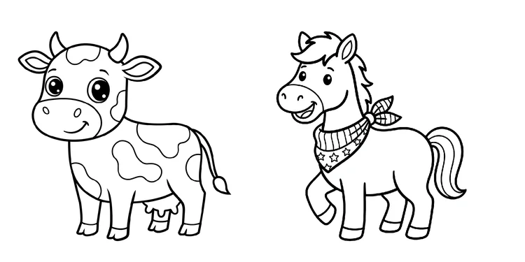 Desenhos de animais para colorir - educação infantil (página 1)